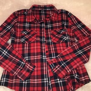 Trendy red flannel